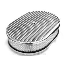 Luftrenare "Oval Aluminium" 12x2"