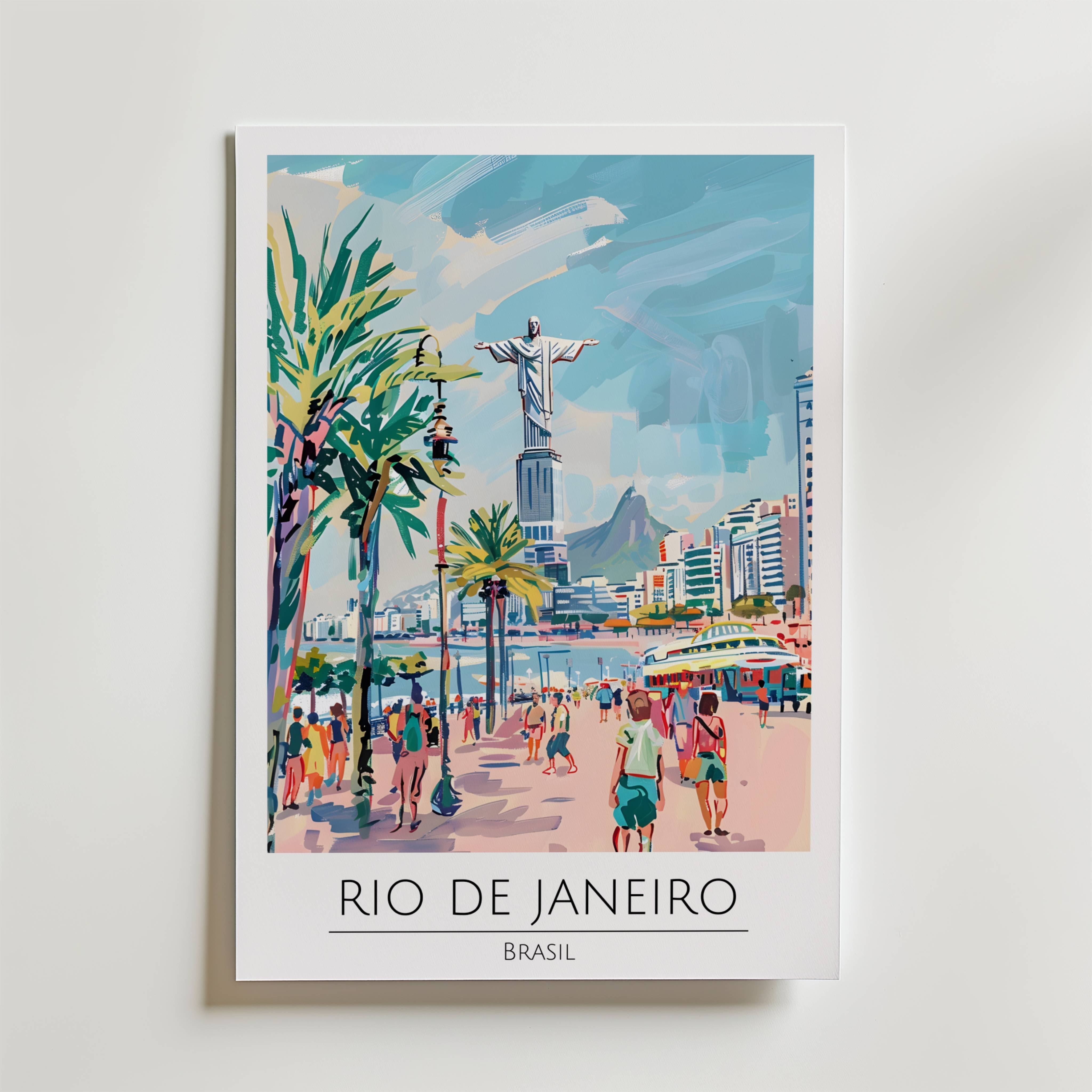 Rio de Janeiro Skyline Poster - Fine Art Poster 40x50 cm