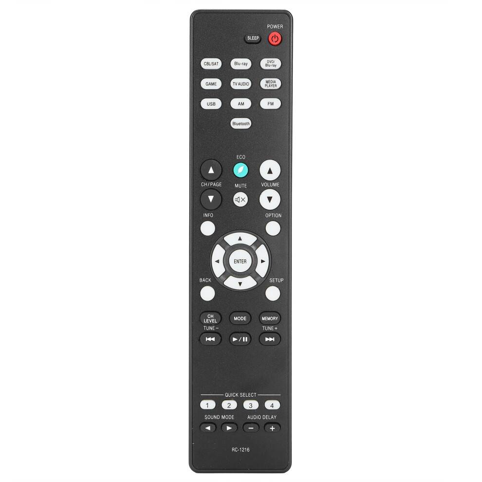 Reservefjernbetjening til AV Surround Receiver, responsiv, solid kvalitet, bedre brugeroplevelse til hjemmebiografsystem
