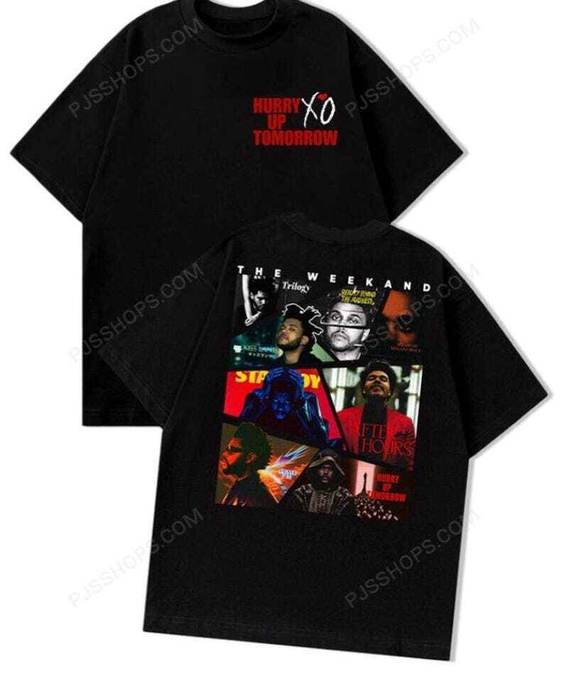 The Weeknd Merch XO Album Skjorta Toppalbum The Weeknd Vintage Skjorta Unisex T-shirt cm black