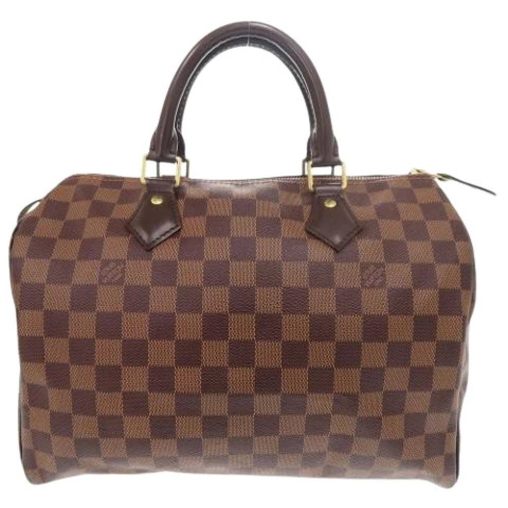 Louis Vuitton Vintage Pre-owned Vintage Canvas Håndtaske - Vintage - Dame - Brun - ONE SIZE - Uld