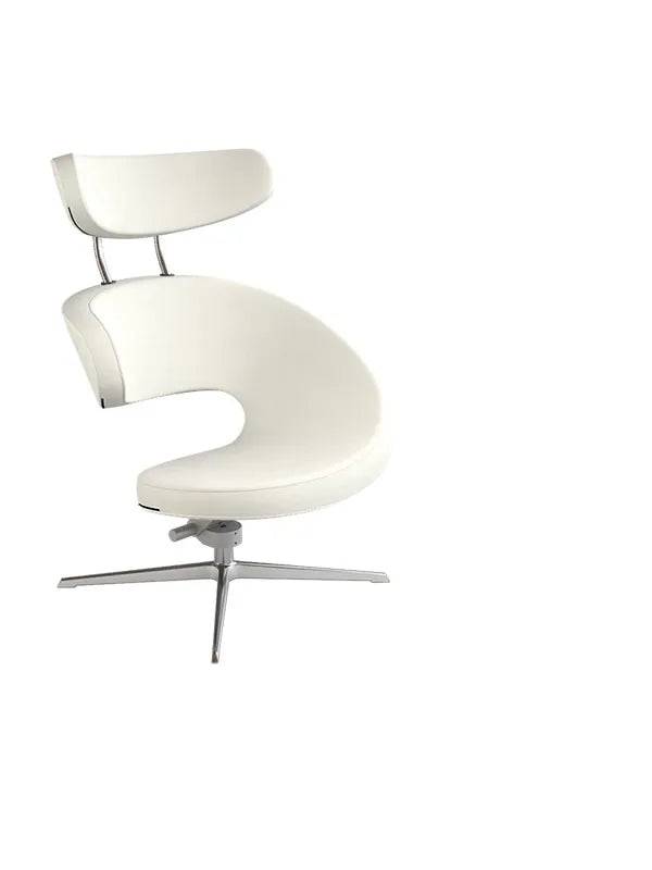 Peel™ Lænestol, venstre fra Variér Cream white HAL100 / Eksklusiv skammel - Jacobsen Plus