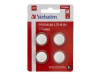 Verbatim - Batteri 4 x CR2032 - Li