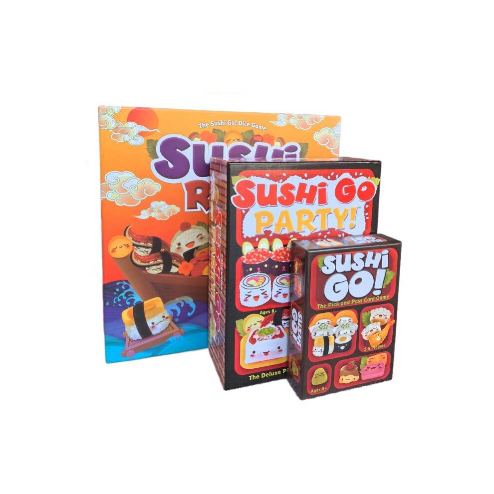 (Sushi Go PARTY!) Sushi Go! The Pick and Pass Card Game - Family Fun Party Game for Kids & Adults, Fast-Paced Sushi-Themed Card Game for 2-5 Players