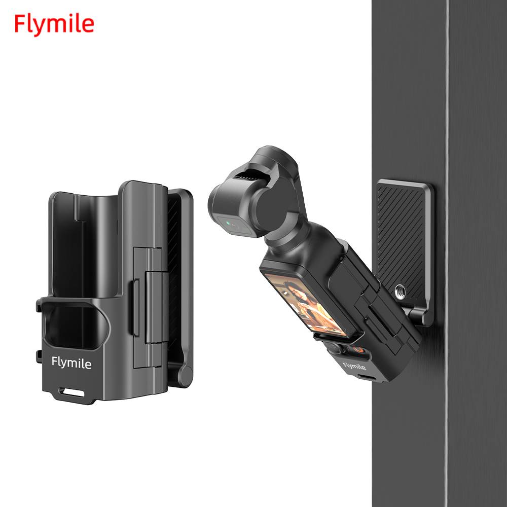 Flymile Magnetic Mount for DJI OSMO Pocket 4P/4/Pocket 3 Clip Holder Adjustable Magnet Bracket V-log/Tabletop Base Accessories