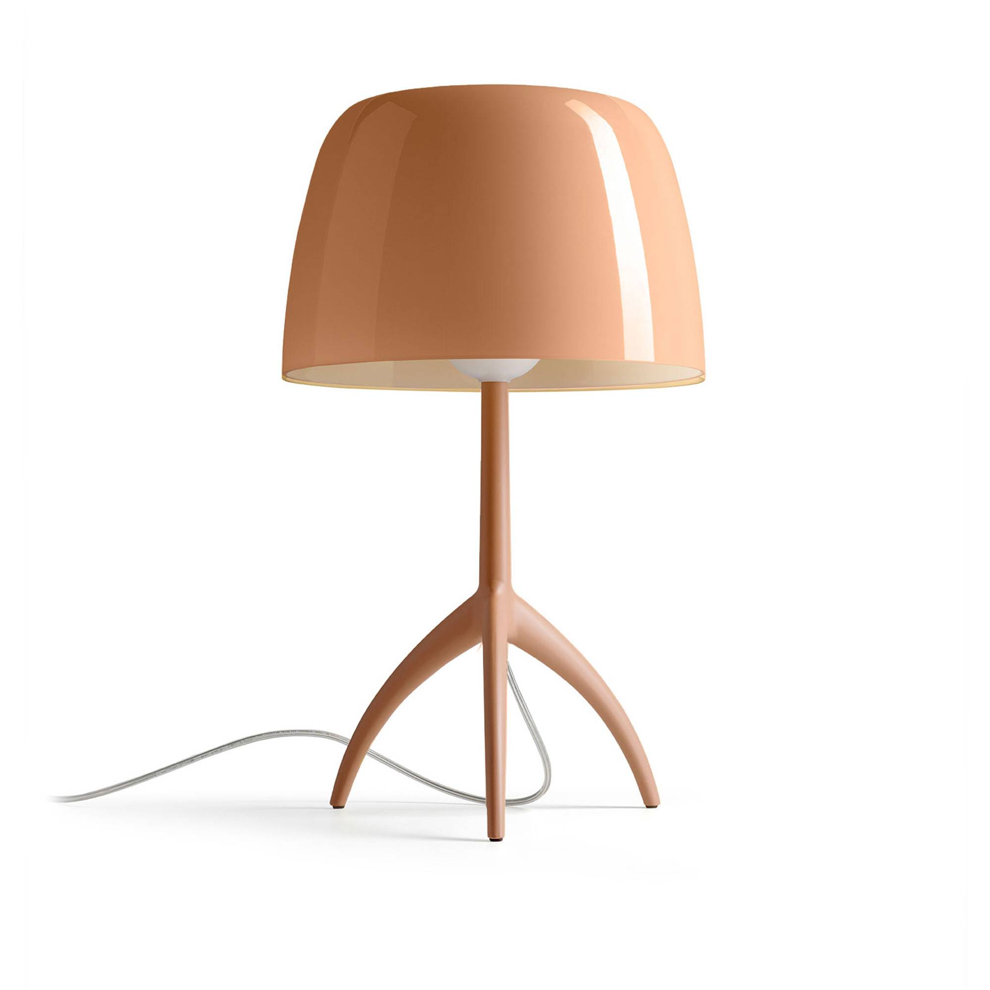 Foscarini - Lumiere nuances piccola bordslampa cipria skärm med cipria fot dimbar - Bordslampor - Rodolfo Dordoni - Rosa