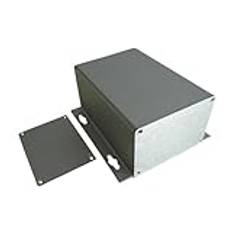 Projektbox elektronik av aluminium, elektronisk anslutningsdosa, gör-det-själv kylbox fördelningsbox, svart 65 x 119,6 x 130 mm