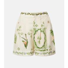 Agua by Agua Bendita Rommy floral linen Bermuda shorts - beige - L