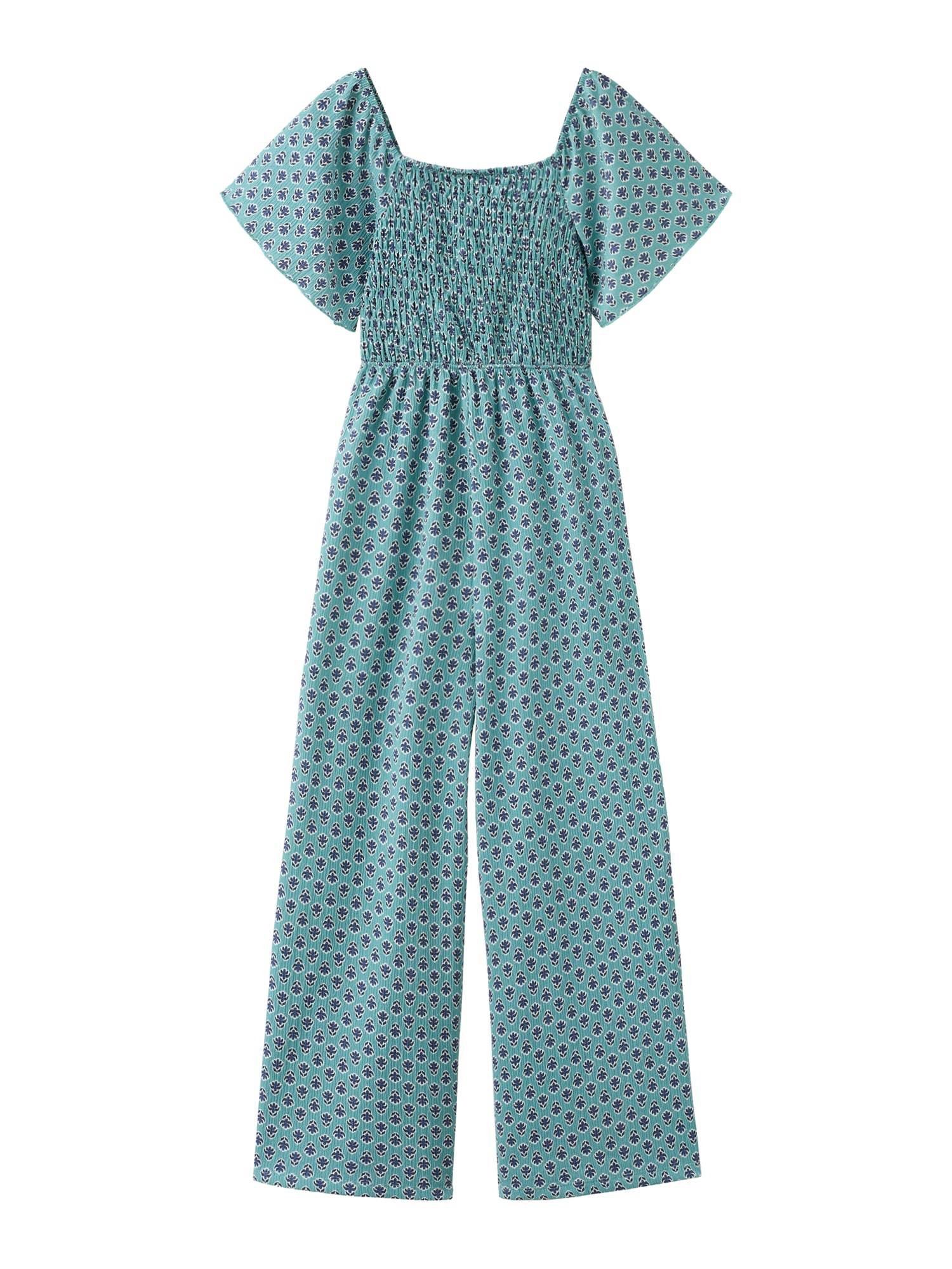MANGO KIDS Overall 'Soles'  navy / jade / hvid