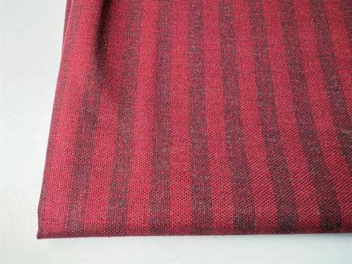 Dekostof - mørklægning, tasker og puder, bark rose small stripes