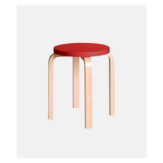 Artek - Alvar Aalto Stool 60 Red - 3 legs
