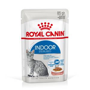 Royal Canin Indoor Sterilised våtfoder katt (i sås). Förpackning: 2 lådor (24 x 85 g)