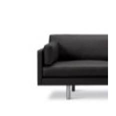 Erik Jørgensen EJ220 2062 2 Pers. Sofa 100 L: 212 cm - Sort Omni Læder/Krom