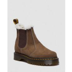 Dr. Martens 2976 Bex Plateau Chelsea Stiefel Mit Kunstfellfutter Schuhe in Braun, Größe: 43