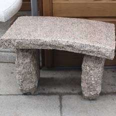 Granitbænk Buet - Rosa granit - Type E