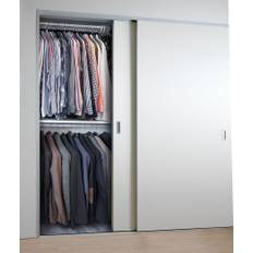 Mogensen Plano skydelåger på mål til garderobe med 2 låger - Total bredde 250 til 305 cm.