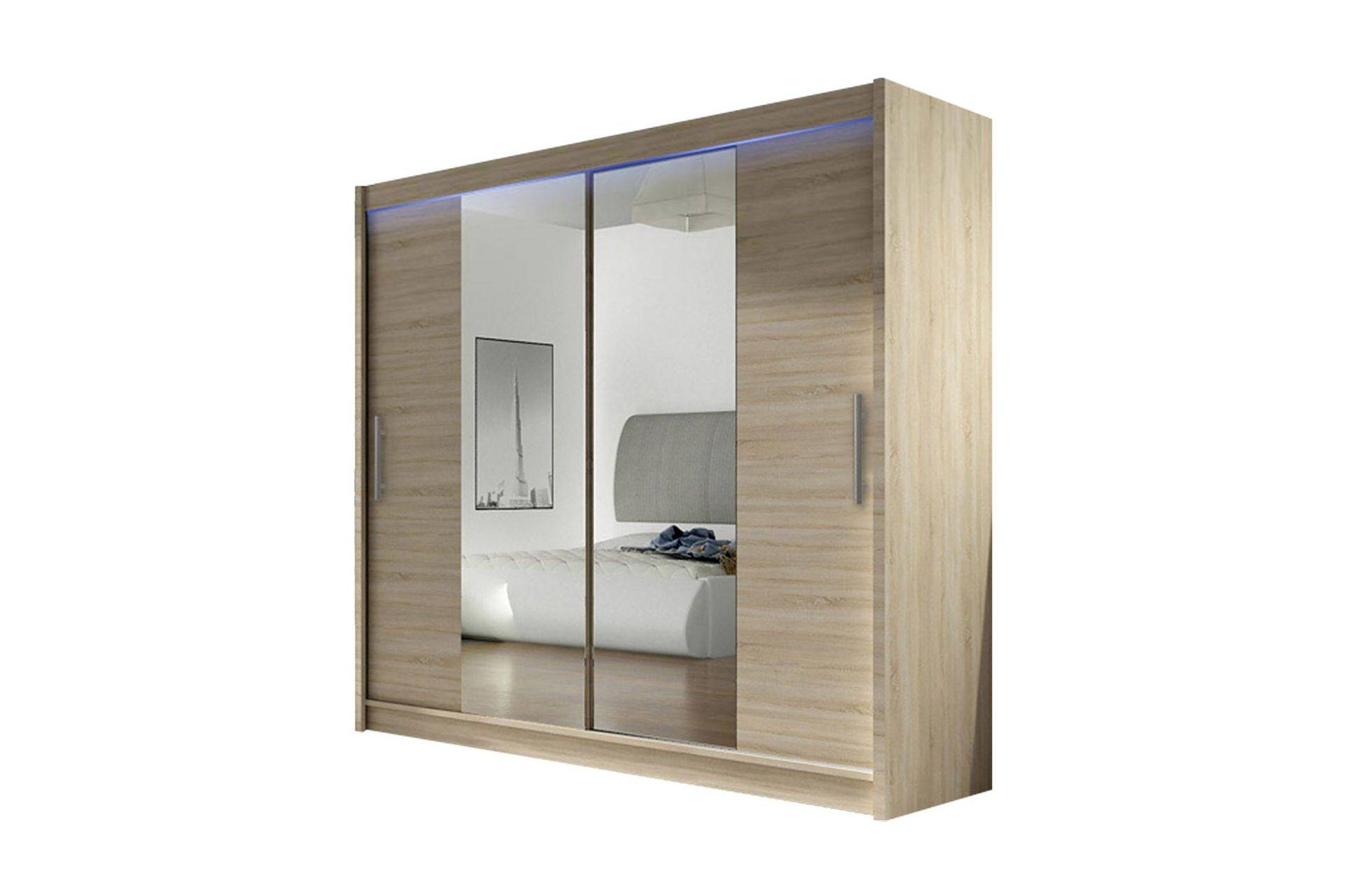 Prag Garderob 180x57x215 cm - Beige|Vit Garderober & garderobssystem Beige,Vit Scandinavian Choice