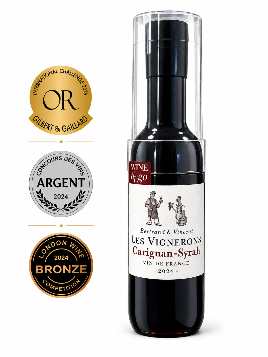 Bertrand & Vincent Les Vignerons Carignan - Syrah 2024 18,7 cl. | 18,7 cl..