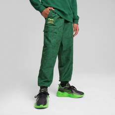 Men's Puma x TMNT Relaxed Woven Cargo Pants Youth, Green, Size 7-8Y, Clothing - Vine - 7-8Y