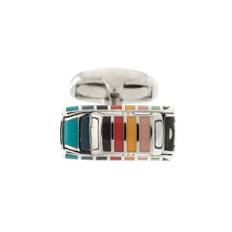 Paul Smith - utsmyckade manschettknappar - herr - koppar/zink/emalj - one size - Rosa