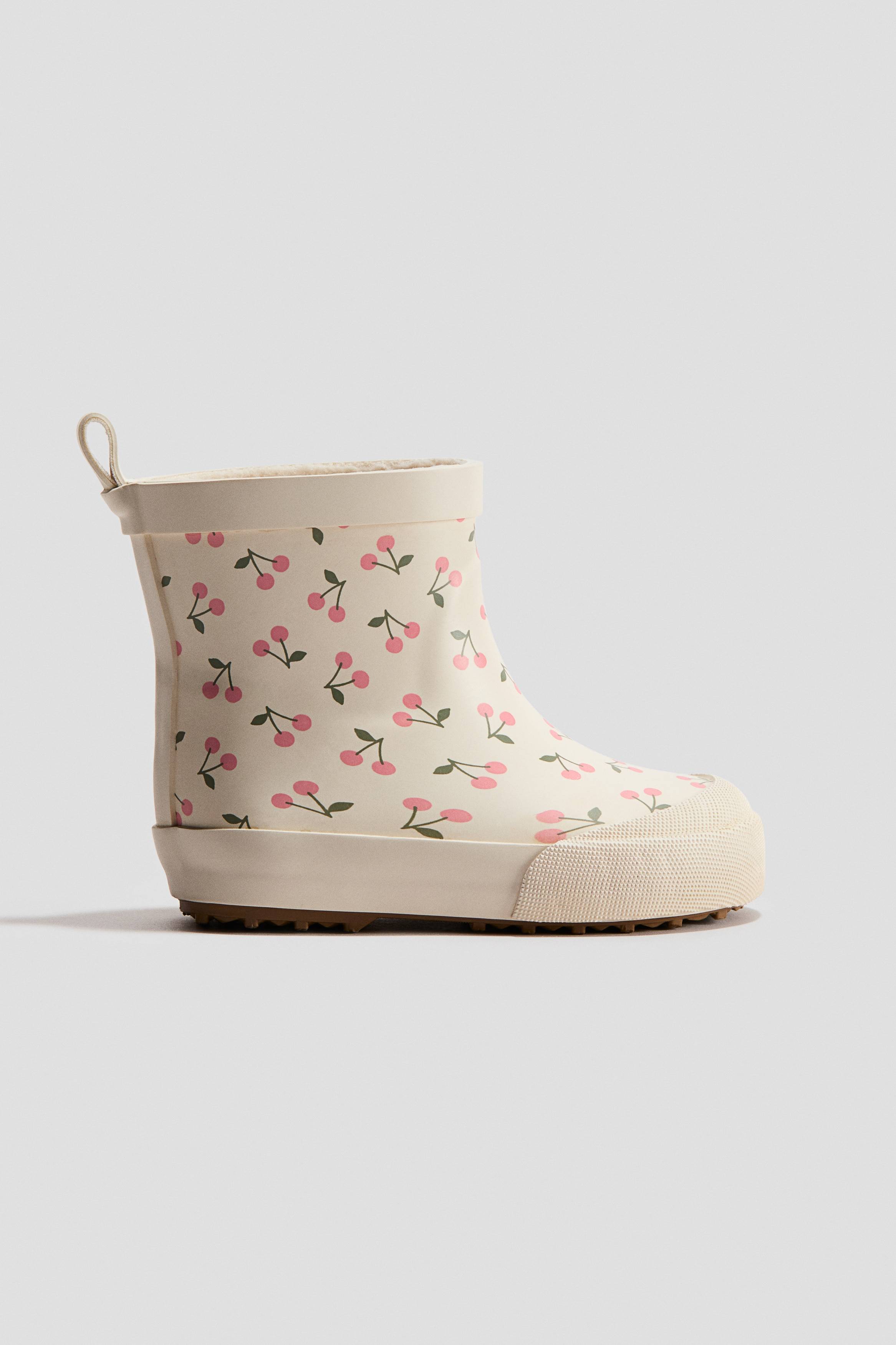 Baby - Lys Beige/Kirsebær Gummistøvler - Size: 18/19 - H&M