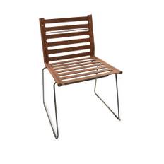 OX Denmarq - Strap Chair, Black Steel Frame, Leather: Black - Matstolar - Dennis Marquart - Svart - Läder/Metall