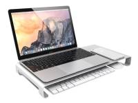 (ComputerSalg) desire2 Universal Riser Stand - Stativ - for monitor/notebook/printer - anodiseret aluminium - sølv - skrivebordsstander