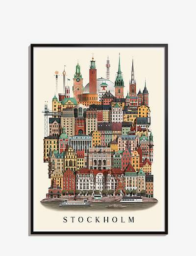 Martin Schwartz Stockholm small poster - Posters & Ramar - MULTI COLOR / multi