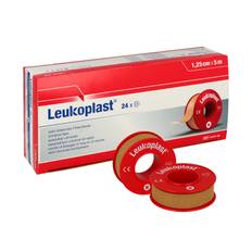 Fixeringstejp Nordic Brands Leukoplast Beige 1.25cm 24st