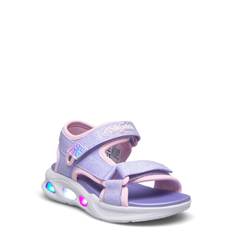 SKECHERS Girls Sola Glow Sandal |Lila |35