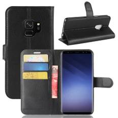 Samsung Galaxy S9 - Læder cover / pung - Sort
