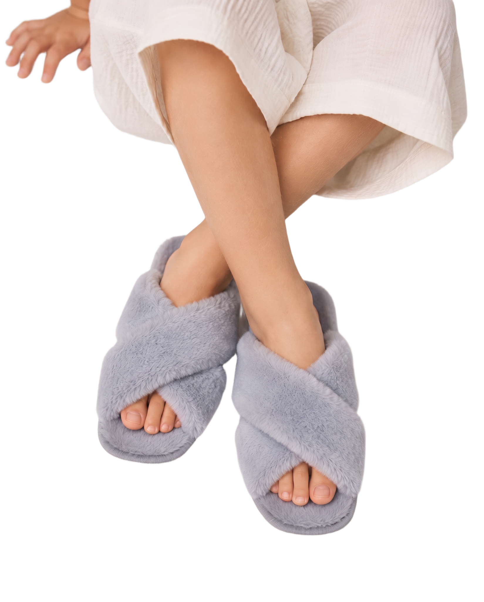 Lou Slippers Light Grey Kids - 34/35
