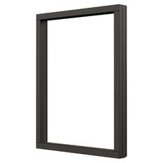 NorDan NTech fast fönster BlackLine trä/alu, 6x10
