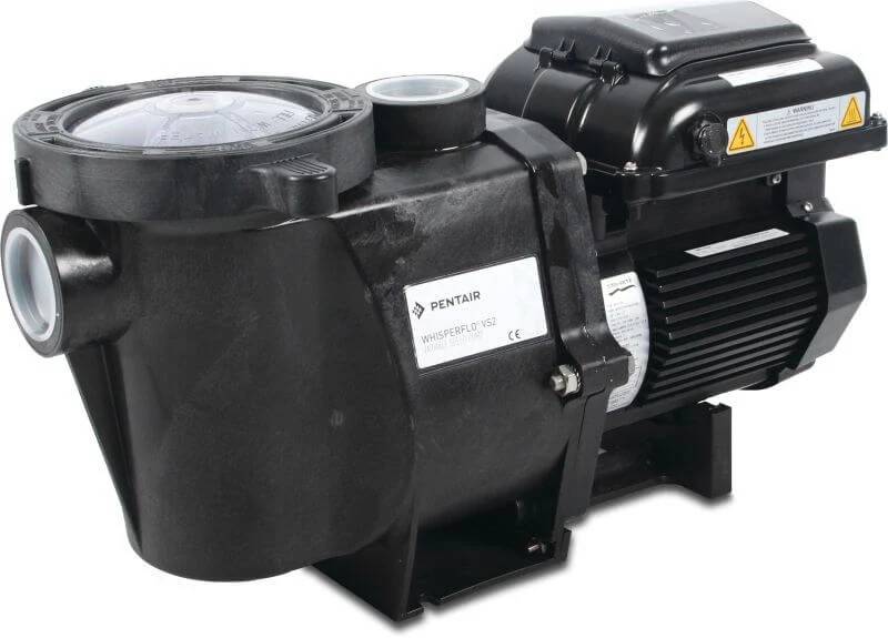 Pentair Poolpump 2" invändig gänga 230VAC svart type WhisperFlo VS2m 1.5HK 1.1 kW