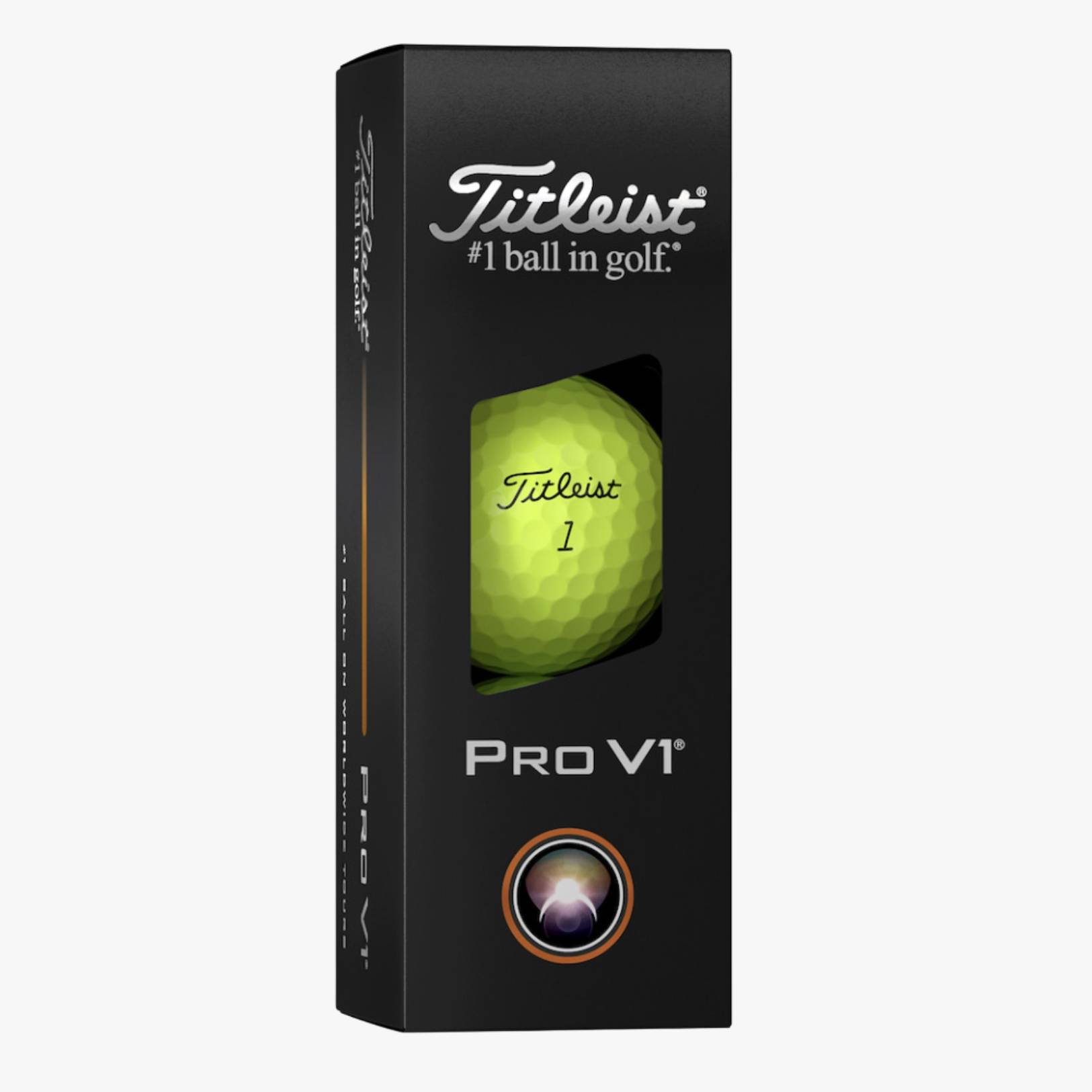 Titleist Pro V1 Gule Golfbolde Med Tekst - Design Selv