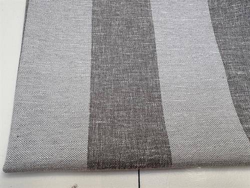 Dekostof - mørklægning, tasker og puder, navy gray big stripes