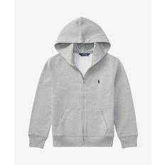 Hoodie m/Lynlås - Grå - 8 år