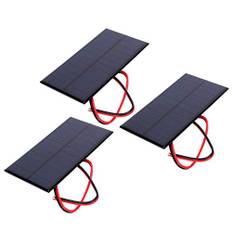 DEWIN Solpanel - 3st DC 6V 1W Cell Power Module, Polykristallin Silikon Med 30 cm Kabel