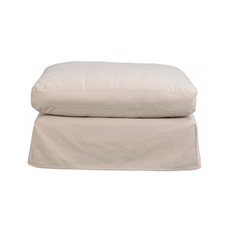 Rowico Peyton puf til sofa i polyester 90 x 90 cm - Lys beige