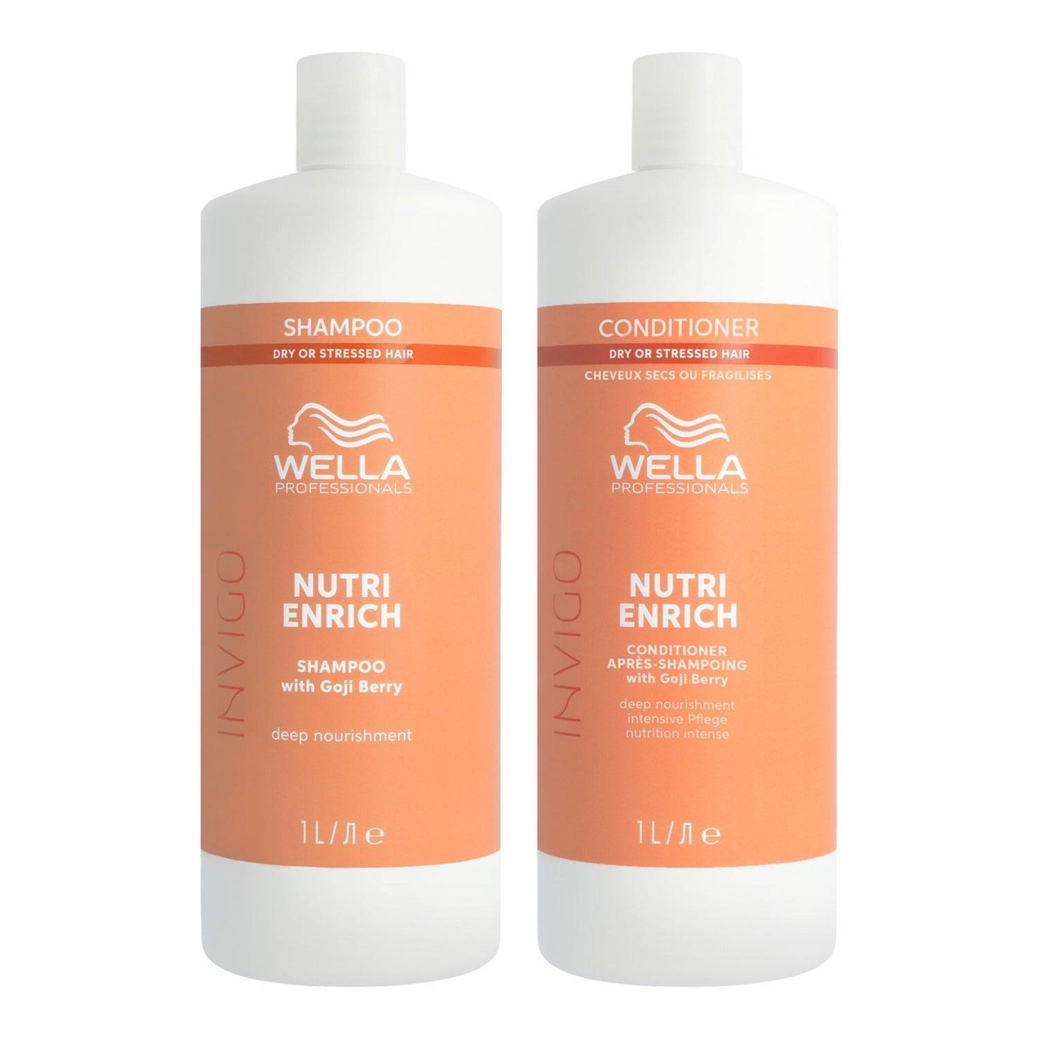 1000ml, Wella Professionals INVIGO Nutri-Enrich Set Shampoo & Conditioner 1000 ml