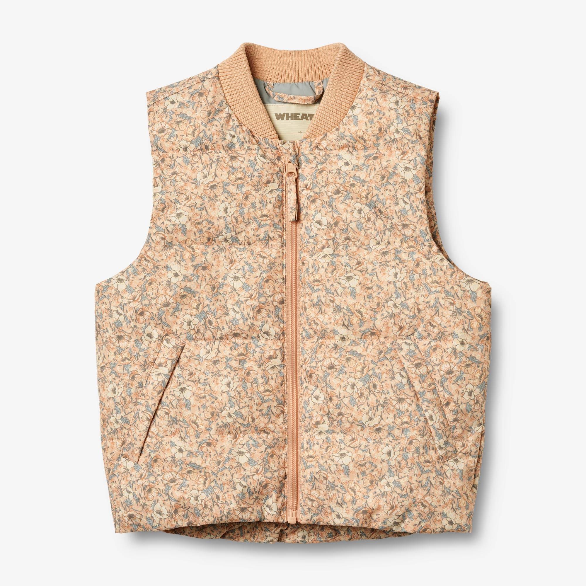 WHEAT® - Puffervest Andre - pink sand flowers - Str 152.