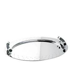 Alessi - MG09 Oval Tray with Handles - Serveringsbakker - Metal