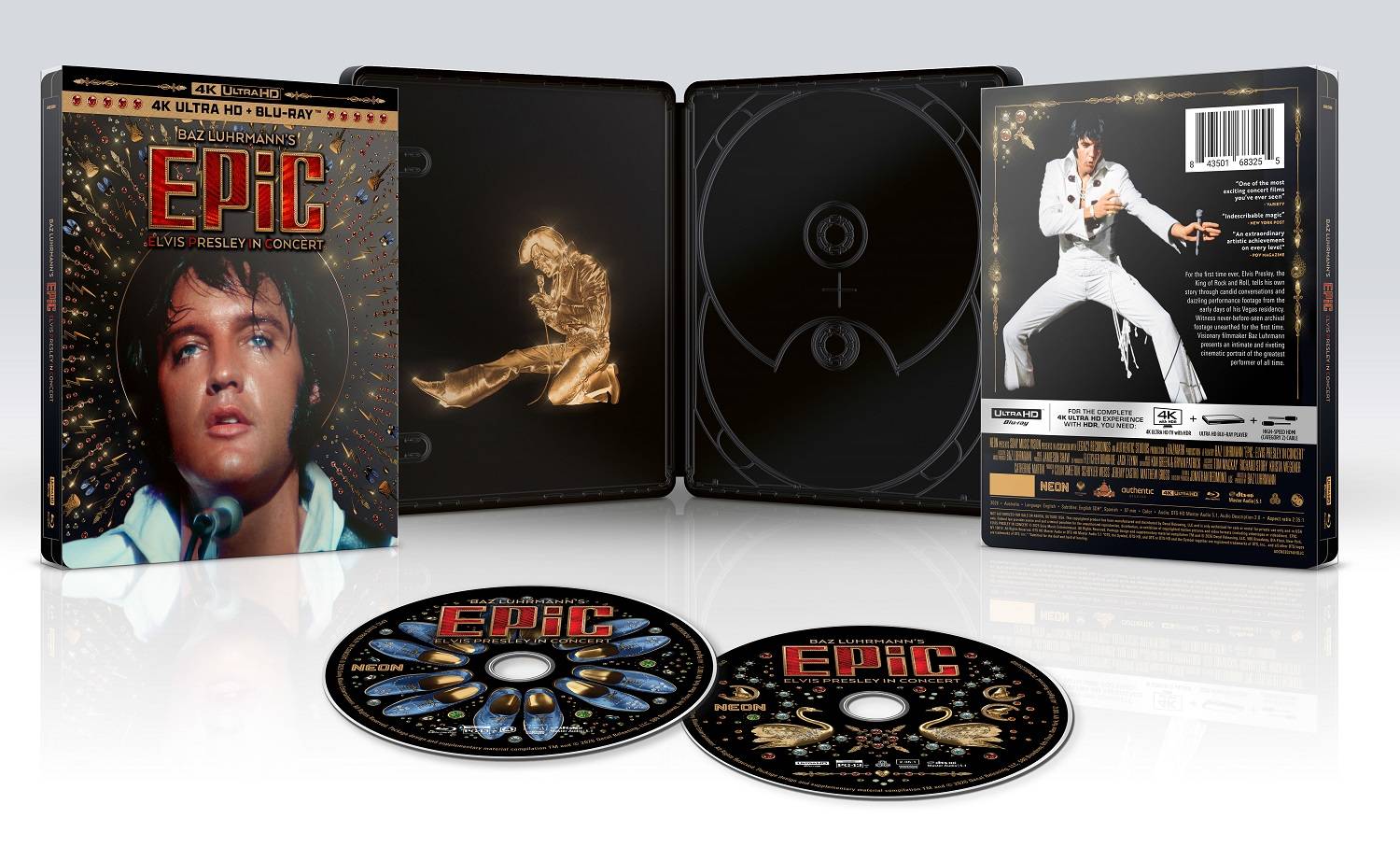 EPiC: Elvis Presley in Concert (Limited Edition Steelbook) (4K Ultra HD + Blu-ray)