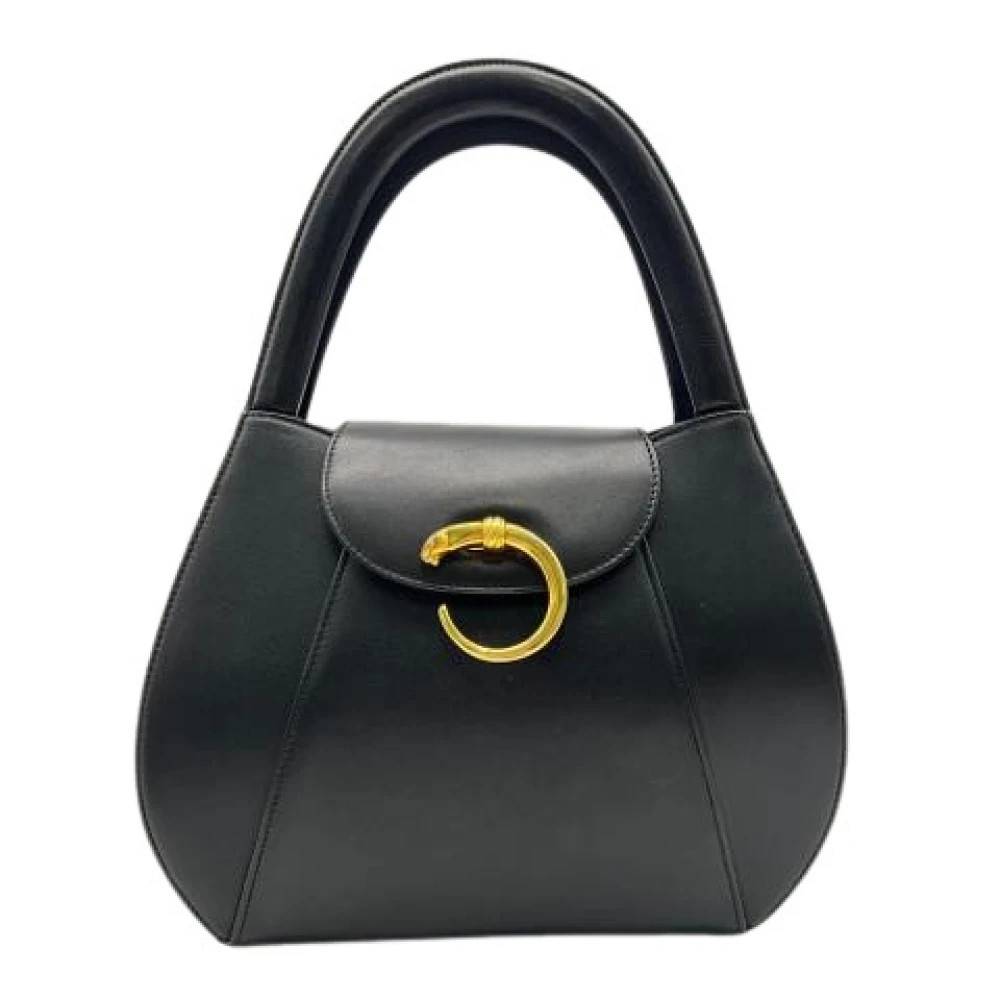 Cartier Vintage Pre-owned Panthère Håndtaske - Vintage - Dame - Sort - ONE SIZE - Læder