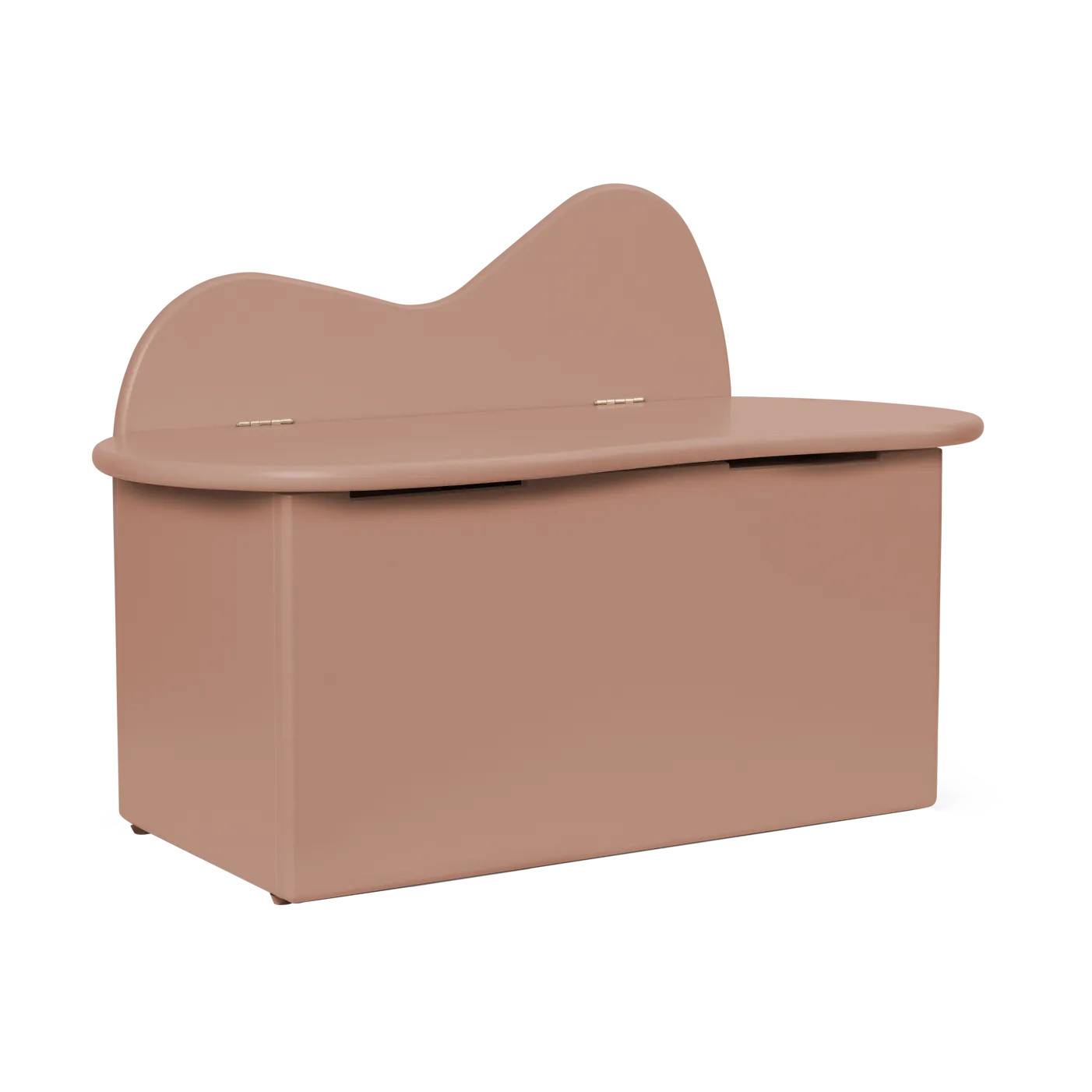 Ferm Living Slope bänk med förvaring 75x38x51 cm Rose - Rosa