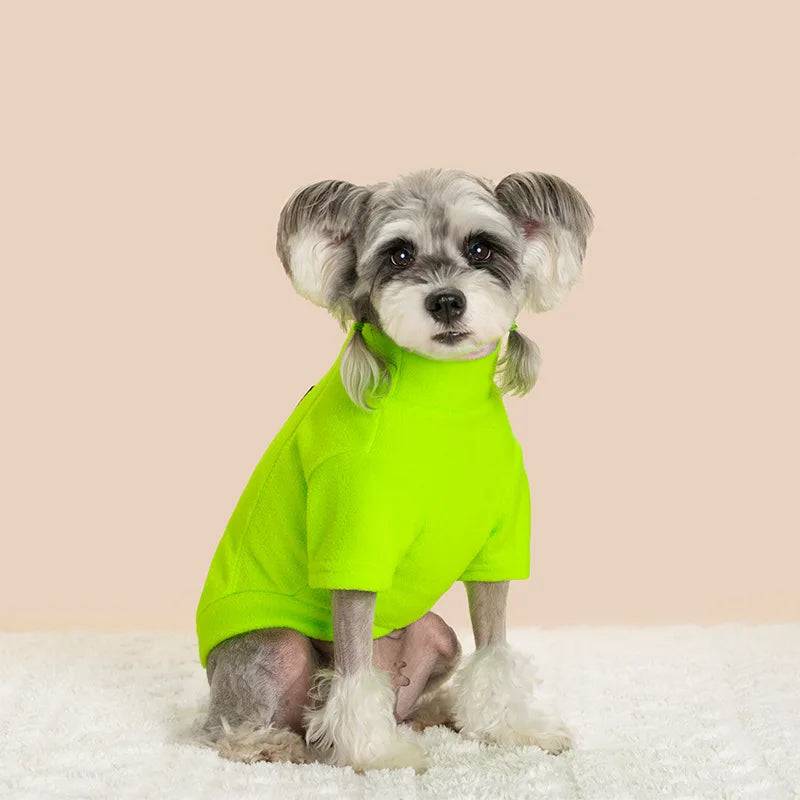 Soft Warm Jacket for Small, Medium & Large Dogs & Cats - Fluorescent Green / XS (XS)