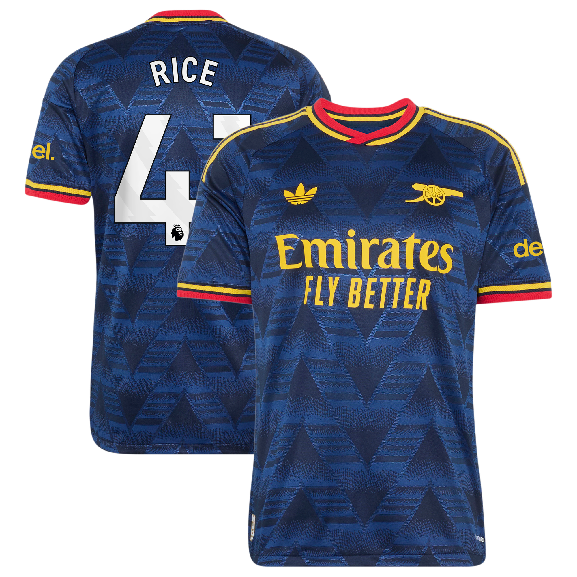 Arsenal adidas Away Authentic Shirt 2026-27 with Rice 41 printing