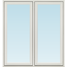 Svenska Fönster SF sidohängt fönster 1280x1380mm 2-luft, insida trä utsida trä, 3-glas  (13x14)