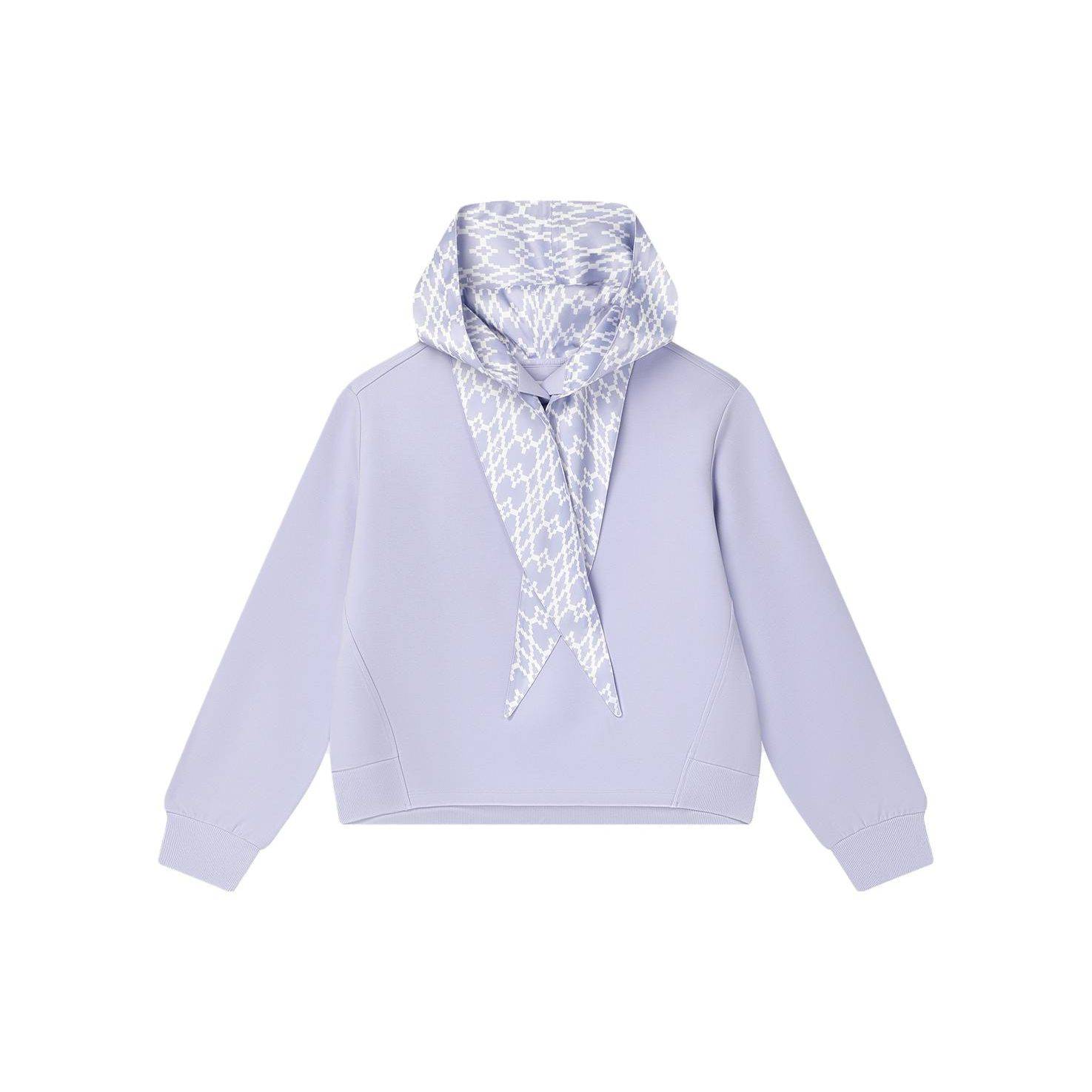 FILA Enfärgad Spliced Casual Hoodie Dam hoodies Lavendel F11W344205F-PU M