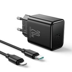 NEXTBATT 20W snabbladdare PD + 20W USB-C till Lightning-kabel, 1m - Svart